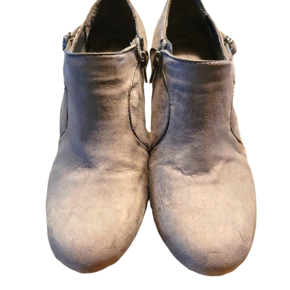 Solesenseability, Ankle Boots, Heel, Gray, Side Buckle, Soft Outside, Women 8.5 - Picture 2 of 4